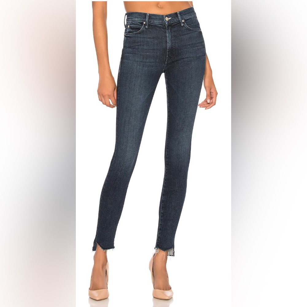 MOTHER The Stunner High Rise Ankle Step Fray in Disco Dolls - size 26